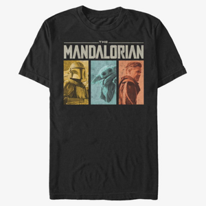 Queens Star Wars: The Mandalorian - MandoMon Epi Group Unisex T-Shirt Black