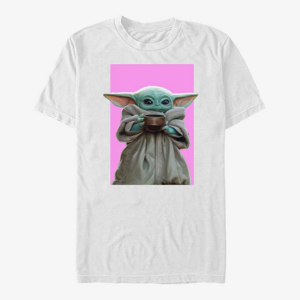 Queens Star Wars: The Mandalorian - PINK CHILD Unisex T-Shirt White