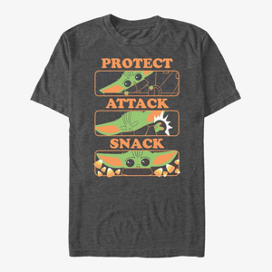 Queens Star Wars: The Mandalorian - Protect and Snack Unisex T-Shirt Dark Heather Grey