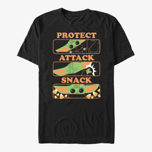 Queens Star Wars: The Mandalorian - Protect and Snack Unisex T-Shirt Black