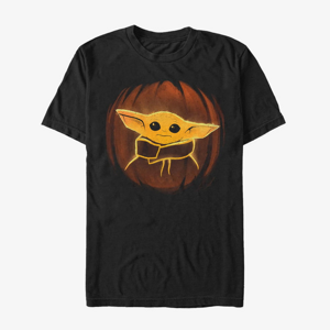 Queens Star Wars: The Mandalorian - Pumpkin Child Unisex T-Shirt Black