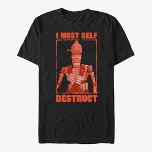 Queens Star Wars: The Mandalorian - Red Destruct Unisex T-Shirt Black