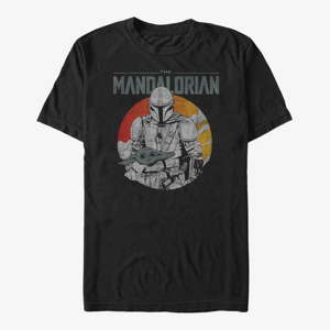 Queens Star Wars: The Mandalorian - Rider With Child Unisex T-Shirt Black