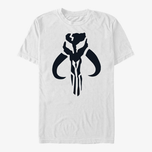 Queens Star Wars: The Mandalorian - Simple Symbol Unisex T-Shirt White