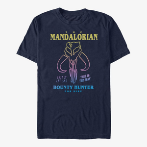 Queens Star Wars: The Mandalorian - Symbol Drawn Unisex T-Shirt Navy Blue