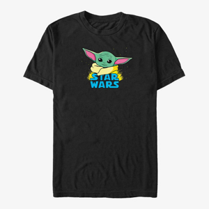 Queens Star Wars: The Mandalorian - The Child Profile Logo Unisex T-Shirt Black
