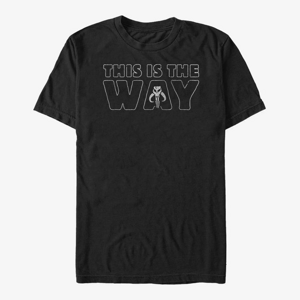 Queens Star Wars: The Mandalorian - The Way Mando Unisex T-Shirt Black