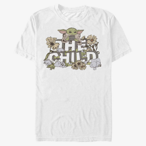 Queens Star Wars: The Mandalorian - Vintage Flower Child Unisex T-Shirt White