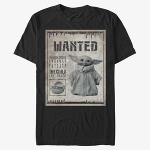 Queens Star Wars: The Mandalorian - Wanted Child Poster Unisex T-Shirt Black
