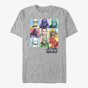 Queens Star Wars: The Rise Of Skywalker - Pastel Rey Boxes Unisex T-Shirt Heather Grey