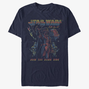 Queens Star Wars - Vader Kanji Unisex T-Shirt Navy Blue