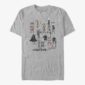 Queens Star Wars: Visions - Textbook Characters Unisex T-Shirt Heather Grey