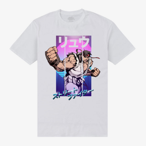 Queens Street Fighter - Street Fighter Ryu Future 80s Unisex T-Shirt White