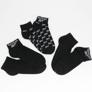 Ponožky Reebok 3Pack Classic Ankle Sock čierne