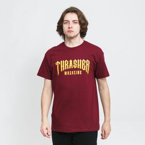 Tričko s krátkym rukávom Thrasher Low Low Logo Tee vínové