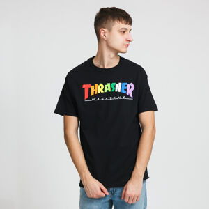 Tričko s krátkym rukávom Thrasher Rainbow Mag Tee čierne