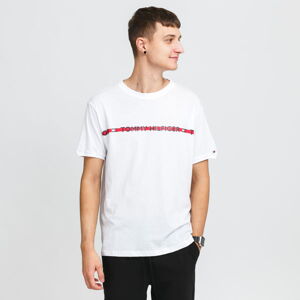 Tričko s krátkym rukávom Tommy Hilfiger CN SS Tee Logo biele