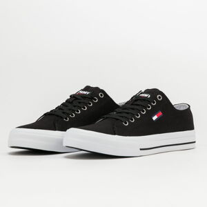 Obuv TOMMY JEANS Long Lace Up Vulc black / red