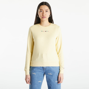 Dámska mikina TOMMY JEANS Regular Color Serif Sweatshirt Yellow