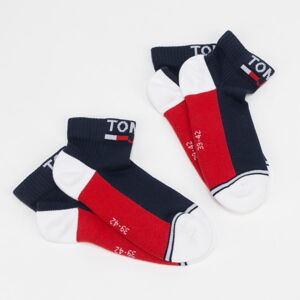 Ponožky TOMMY JEANS TH Uni TJ Quarter 2Pack navy / červené / biele