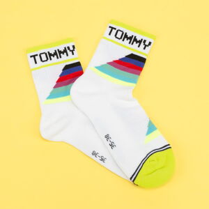 Ponožky TOMMY JEANS TH Uni TJ Short Sock biele / multicolor