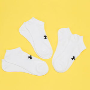 Ponožky Under Armour 3Pack Core No Show Socks biele