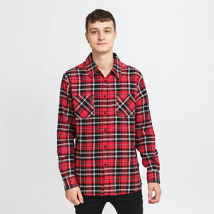 Pánska košeľa Urban Classics Checked Roots Shirt červená / čierna / biela