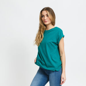 Dámske tričko Urban Classics Ladies Extended Shoulder Tee zelené