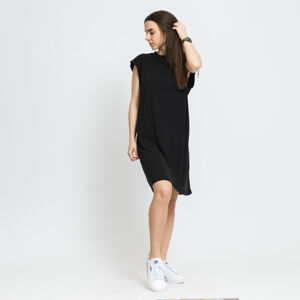 Šaty Urban Classics Ladies Modal Padded Shoulder Tank Dress čierne
