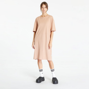 Šaty Urban Classics Ladies Organic Oversized Slit Tee Dress Amber