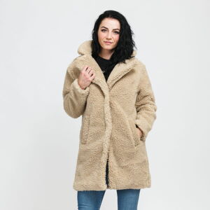 Dámska zimná bunda Urban Classics Ladies Oversized Sherpa Coat béžová