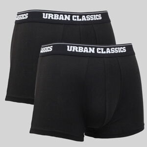 Urban Classics Modal Boxer Shorts Double-Pack čierne