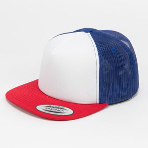 Šiltovka Yupoong Foam Trucker With White Front Red/ White/ Blue